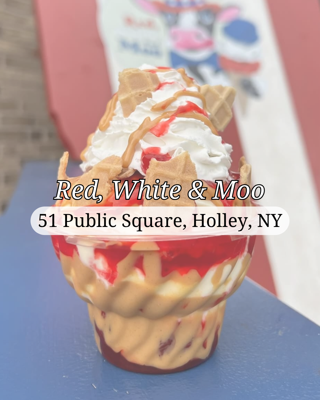Red, White & Moo Ice Cream Shop Holley NY