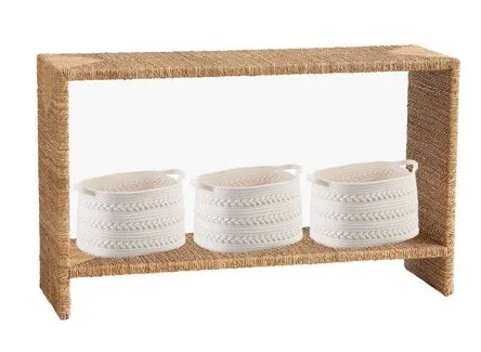 console table baskets