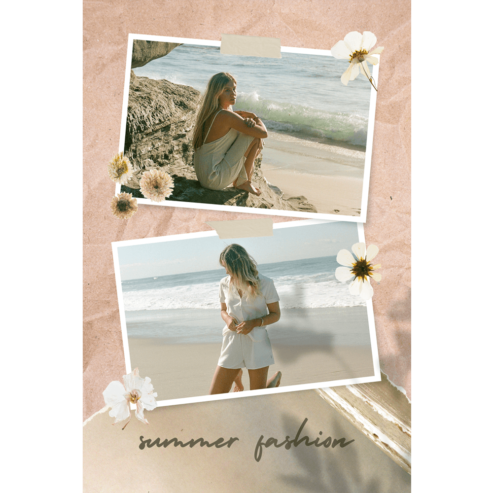 09 White Beige Simple Floral Beautiful Summer Fashion Photo Collage.png