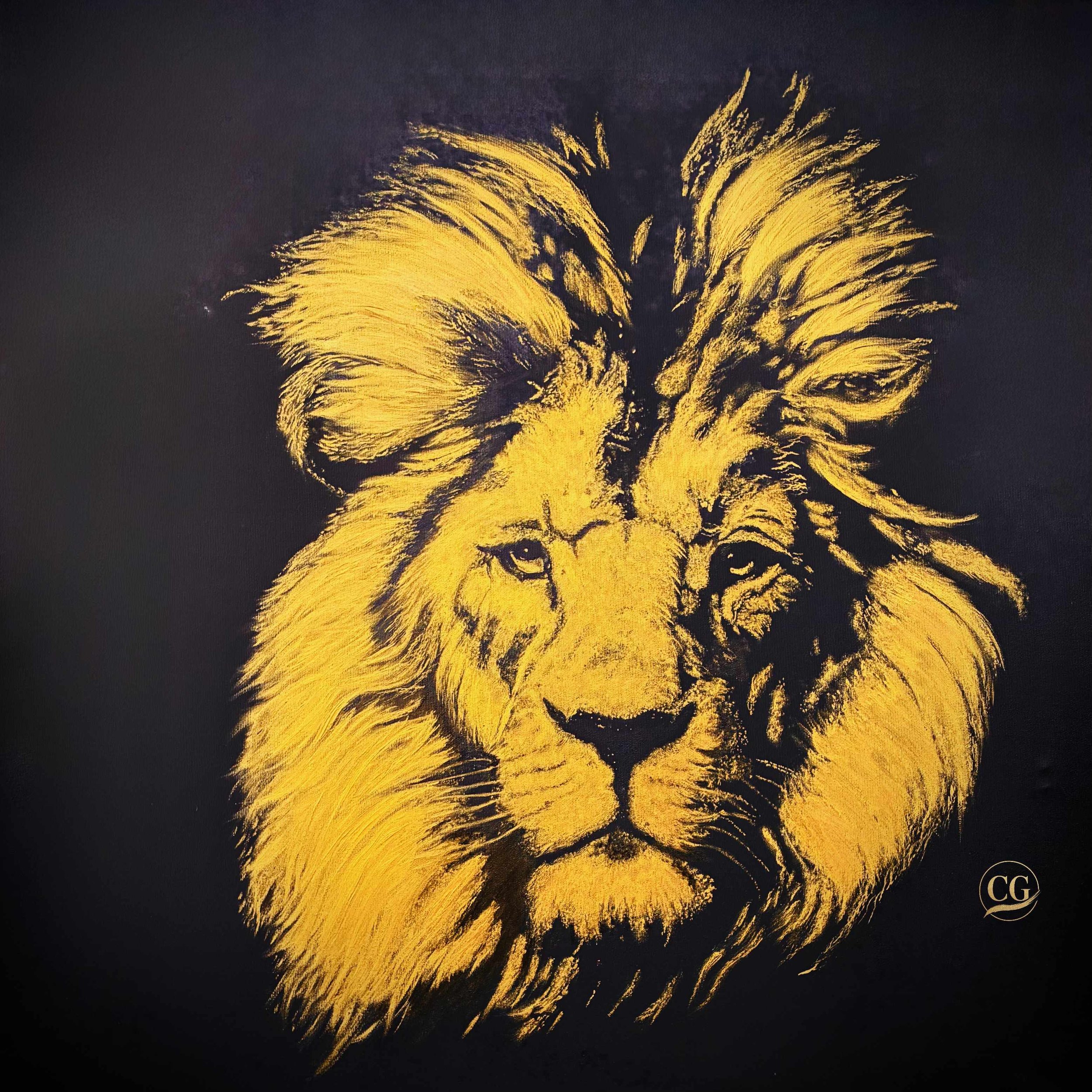 Majestät in Gold
Ölgemälde 80x80cm auf Leinwand