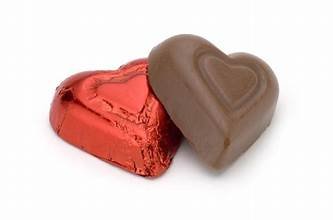 Milk Chocolate Foiled Hearts