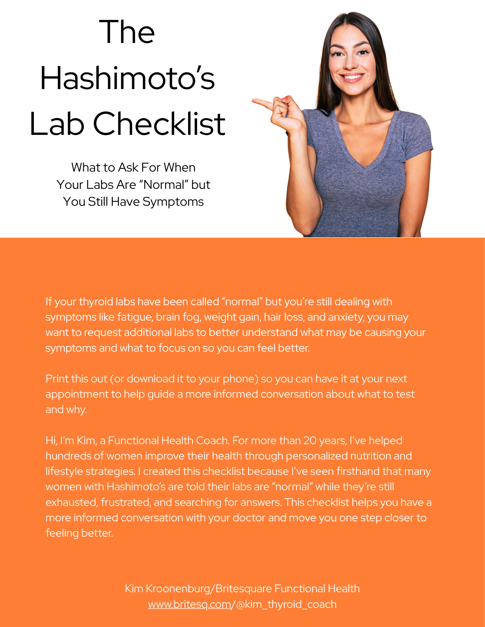 Free Hashimoto’s Lab Checklist and Doctor Scripts