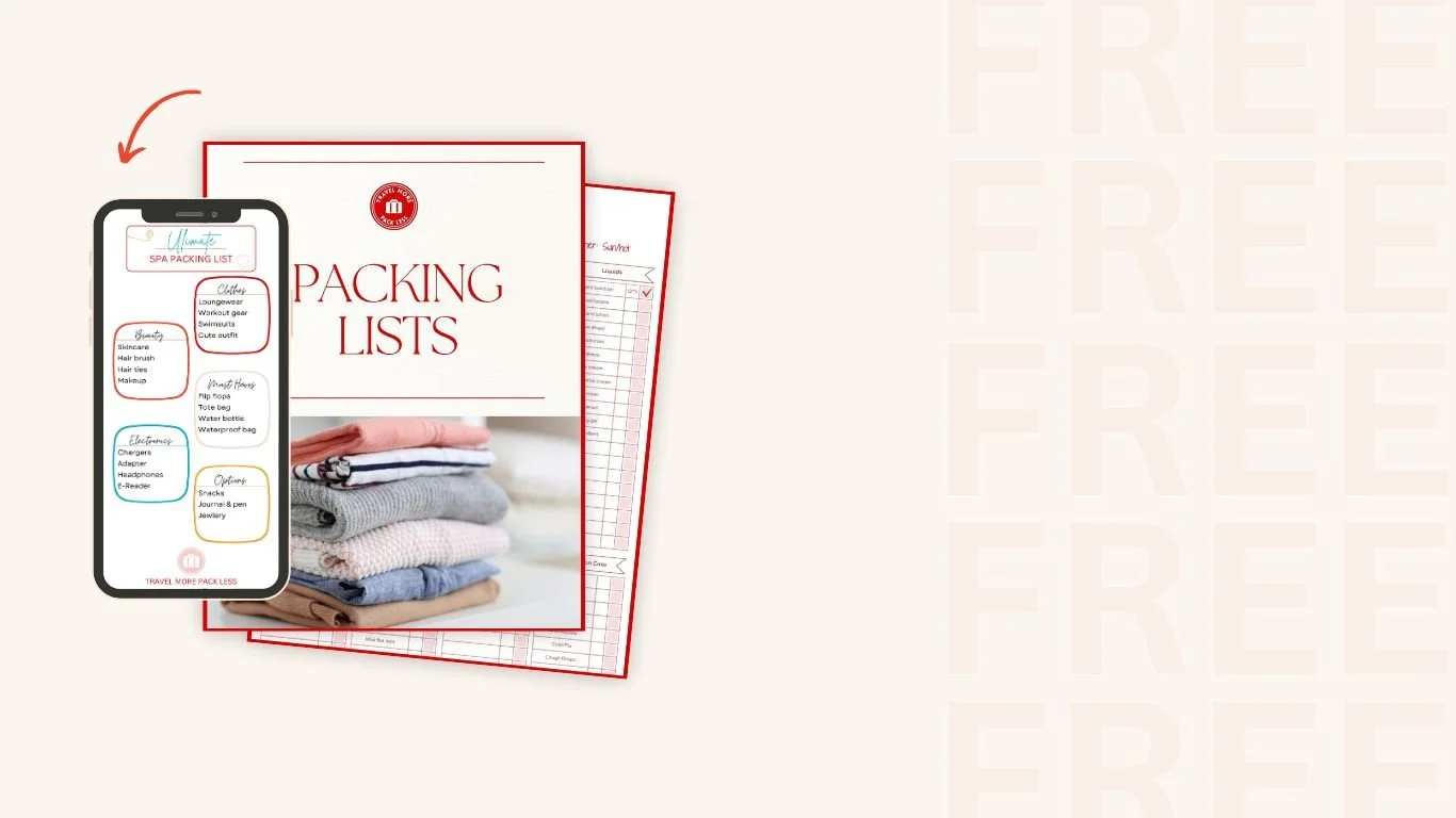 option to download a travel planning kit with packing lists