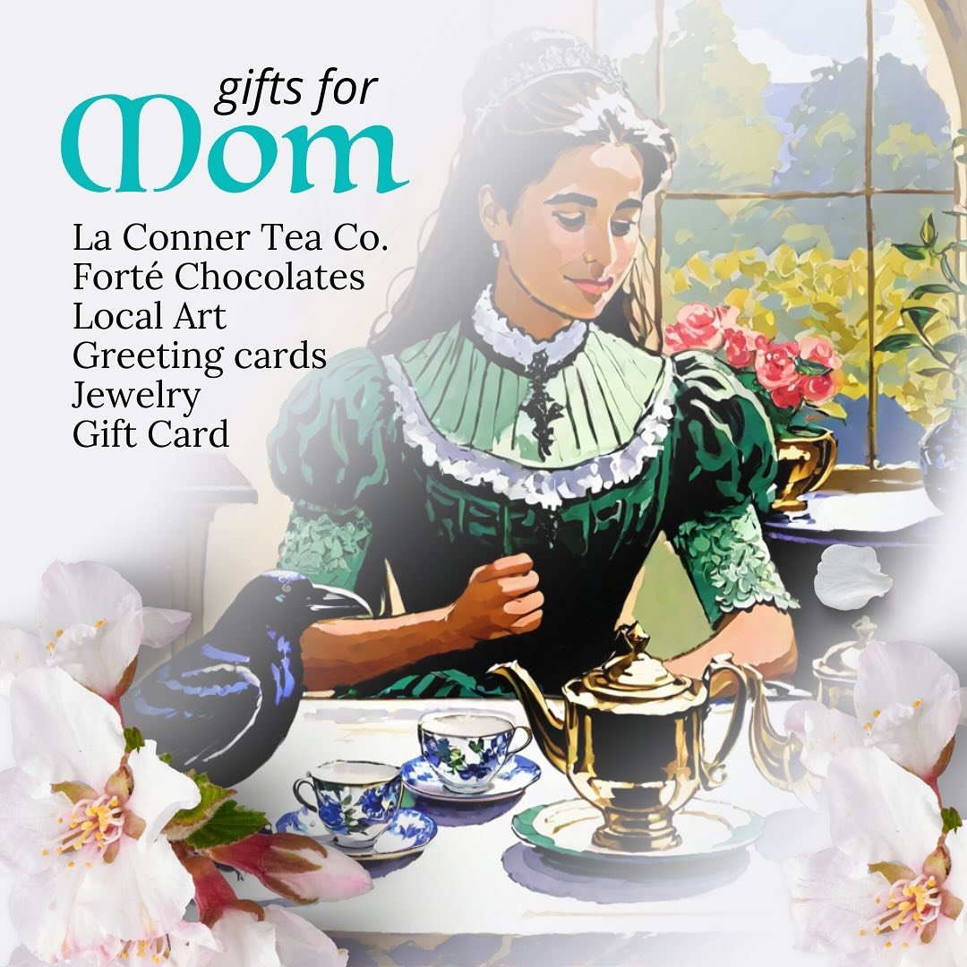 🌸✨ Celebrate Mom with Love and Joy! ✨🌸

This Mother's Day, show your appreciation for the incredible moms in your life with a thoughtful gift from Raven's Cup Coffee and Art Gallery! 💖 From delightful teas courtesy of La Conner Tea Co., to decaden