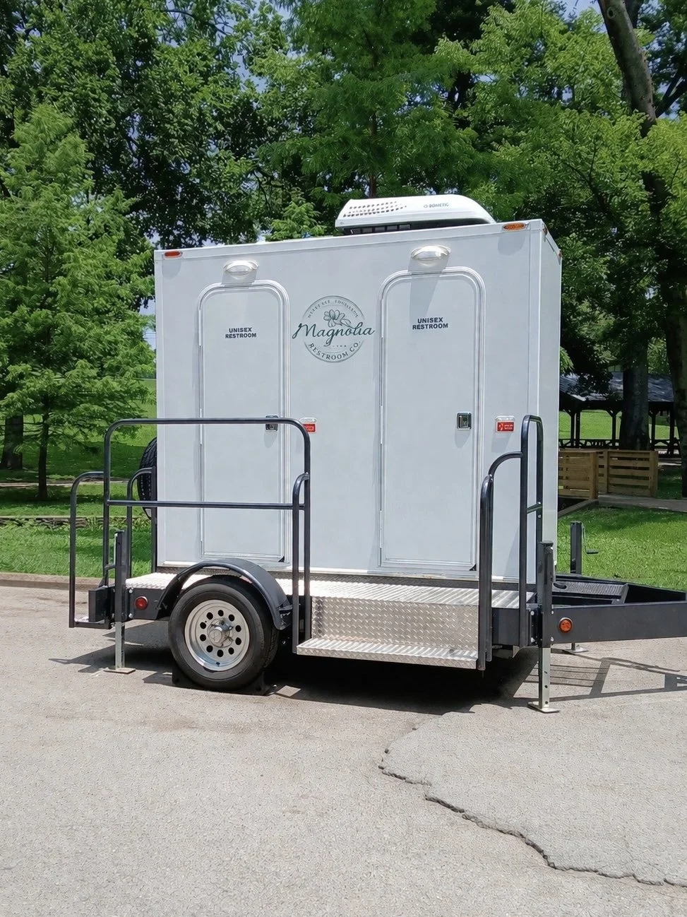 Two-Stall Luxury Restroom Trailer for Events