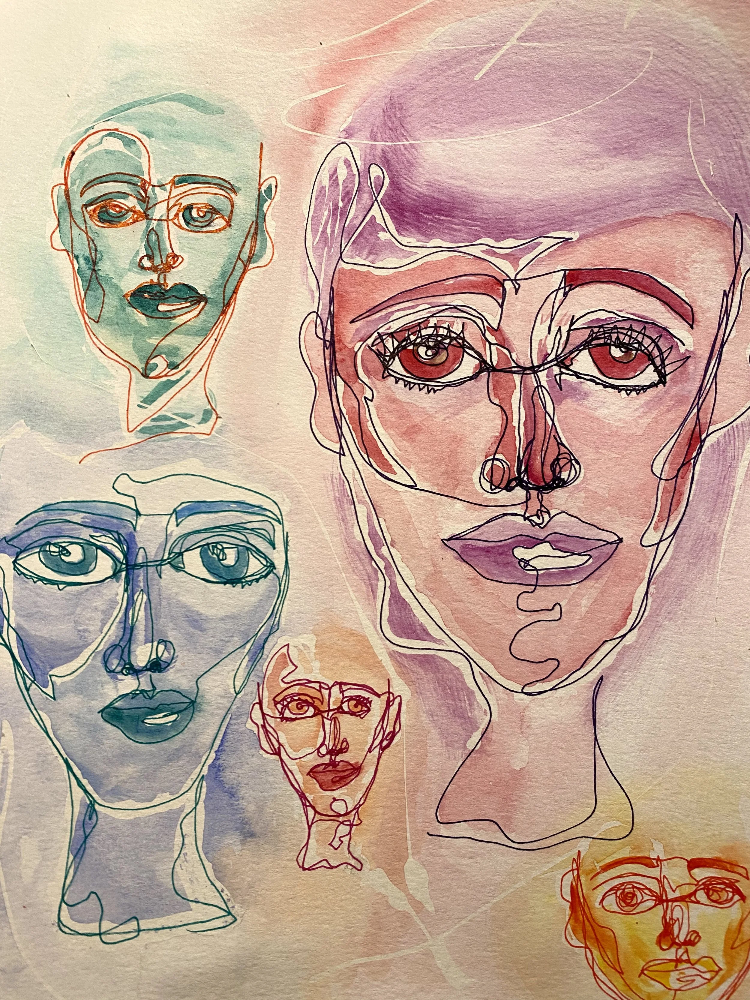 Watercolor on paper