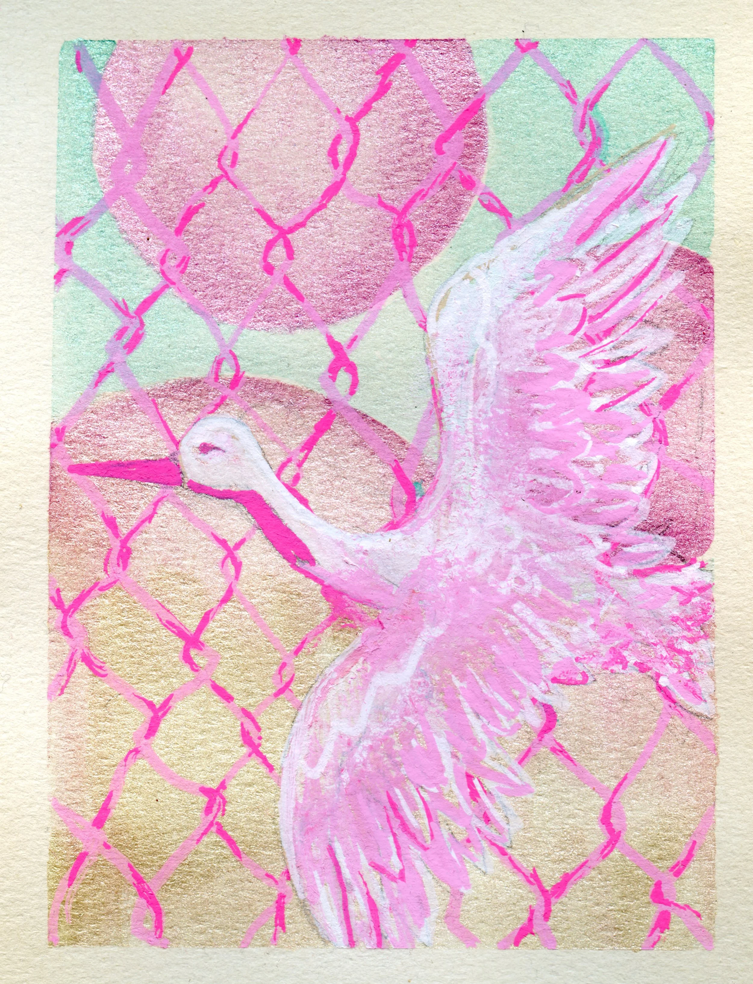 Mixed media on paper