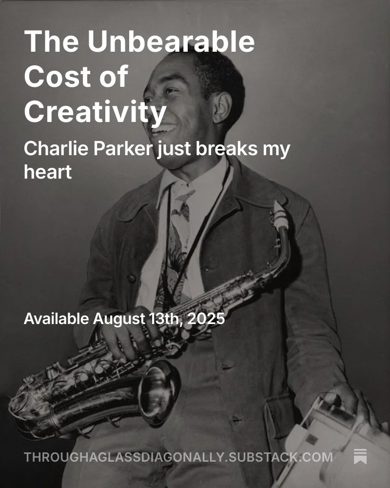 Hi there. I'm Tony, and I'd love to connect with you through my writing on literature, faith, and the arts. 

My new Substack post is on the bebop genius Charlie Parker. You can find the link in my bio or on the image.