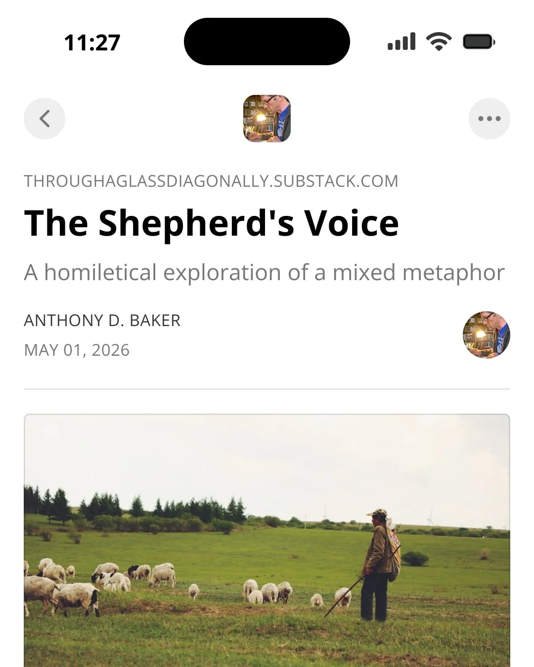 Why is Jesus the Good Shepherd? And Why does he then tell us he's the gate in the fold? 

I'd love to hear your thoughts on a sermon I preached in my seminary's chapel this week:

https://throughaglassdiagonally.substack.com/p/the-shepherds-voice?r=o