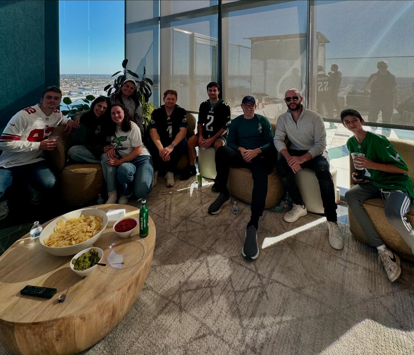 Rooftop Sukkah, Lulav &amp; Esrog, Hoagies with a side of Eagles! A Sukkot Tailgate!