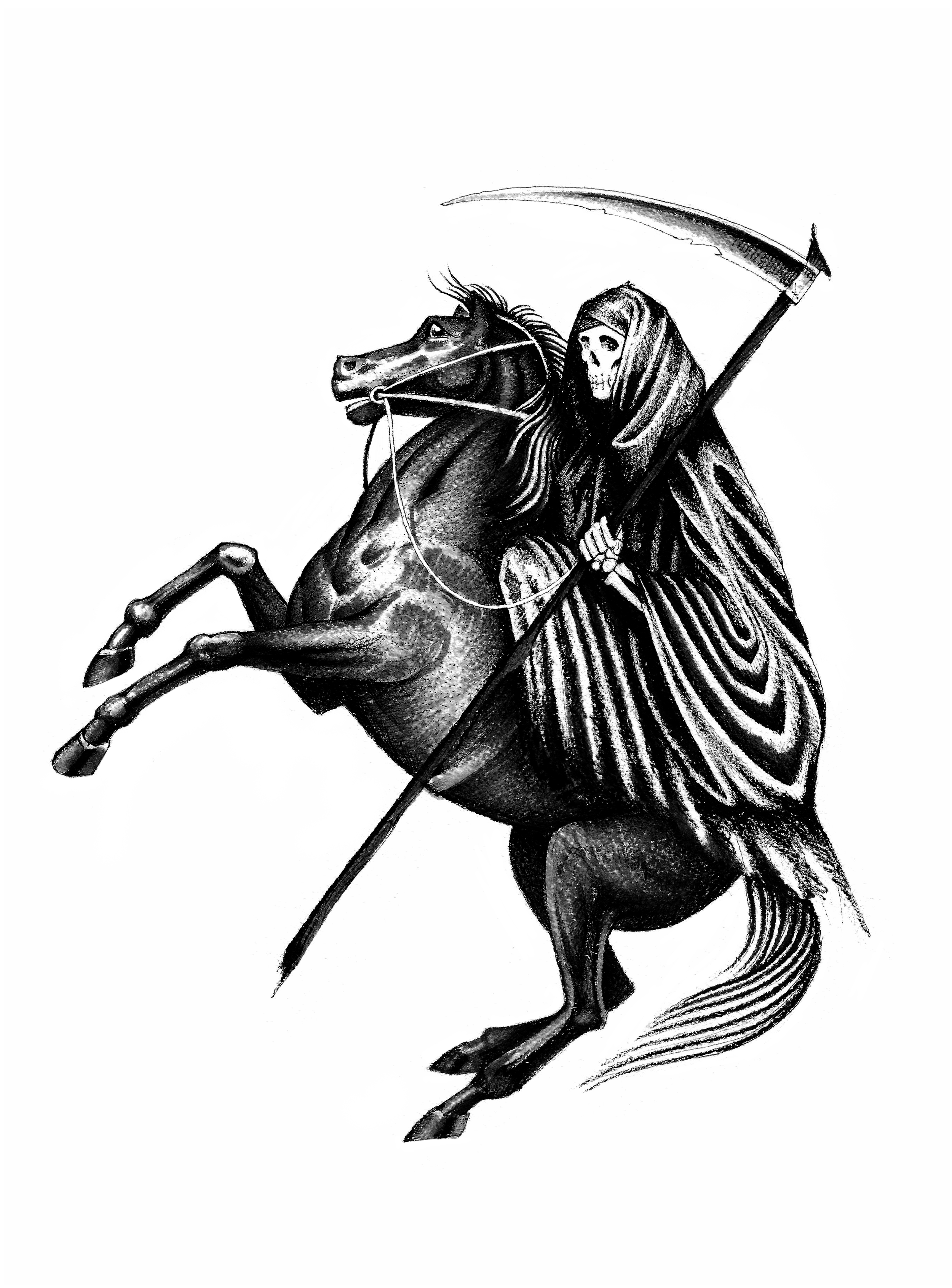 Reaper on Horseback