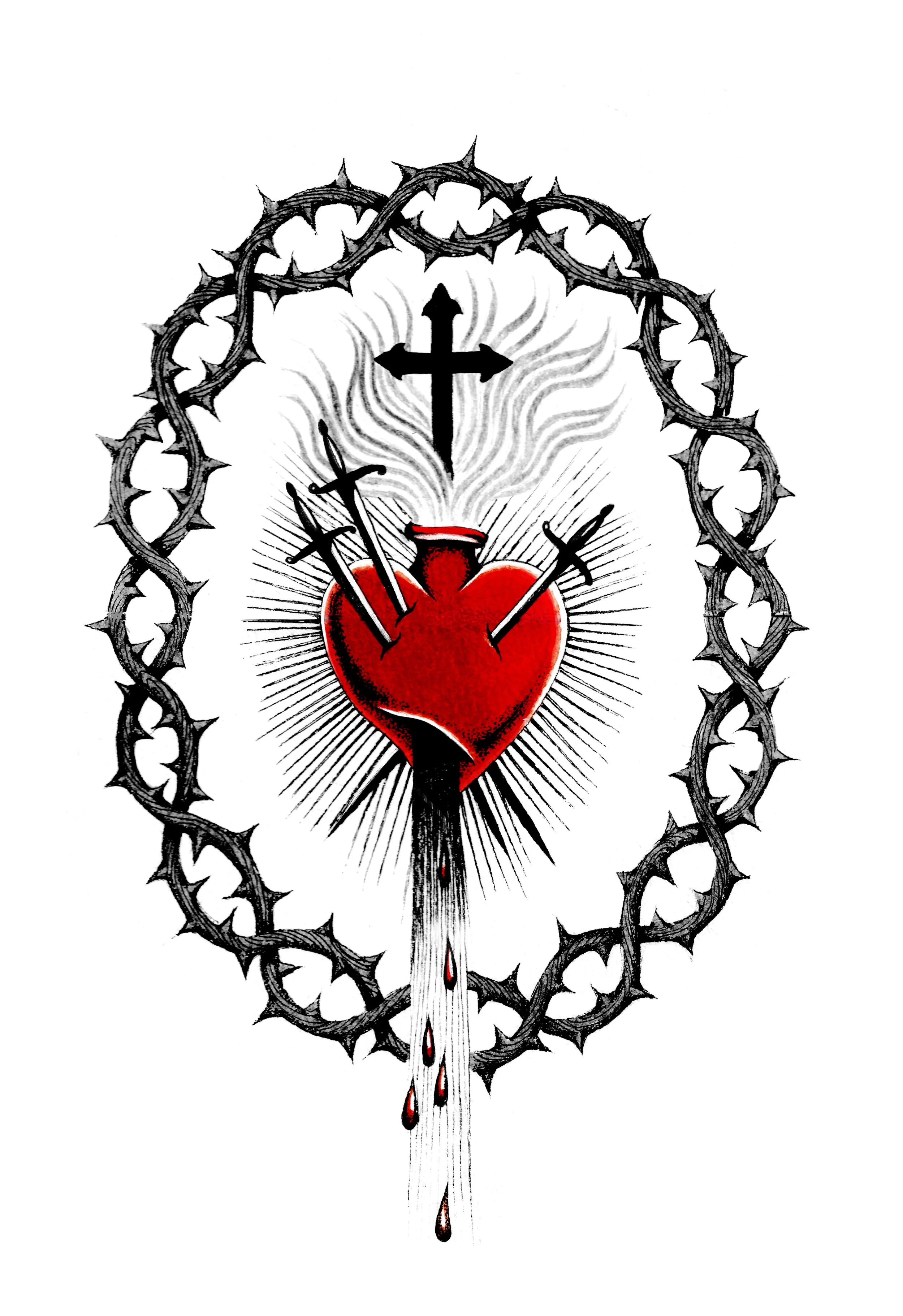 Sacred Heart in a Ring of Thorns - limited run