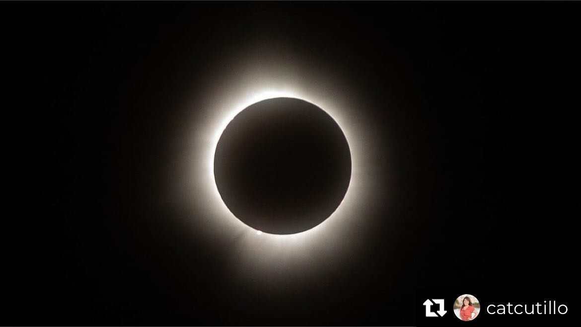 Cat&rsquo;s photo from today:

Repost from @catcutillo
&bull;
Today was surreal. #eclipse #solareclipse2024 #solareclipse #eclipse2024 #Vermont #totality