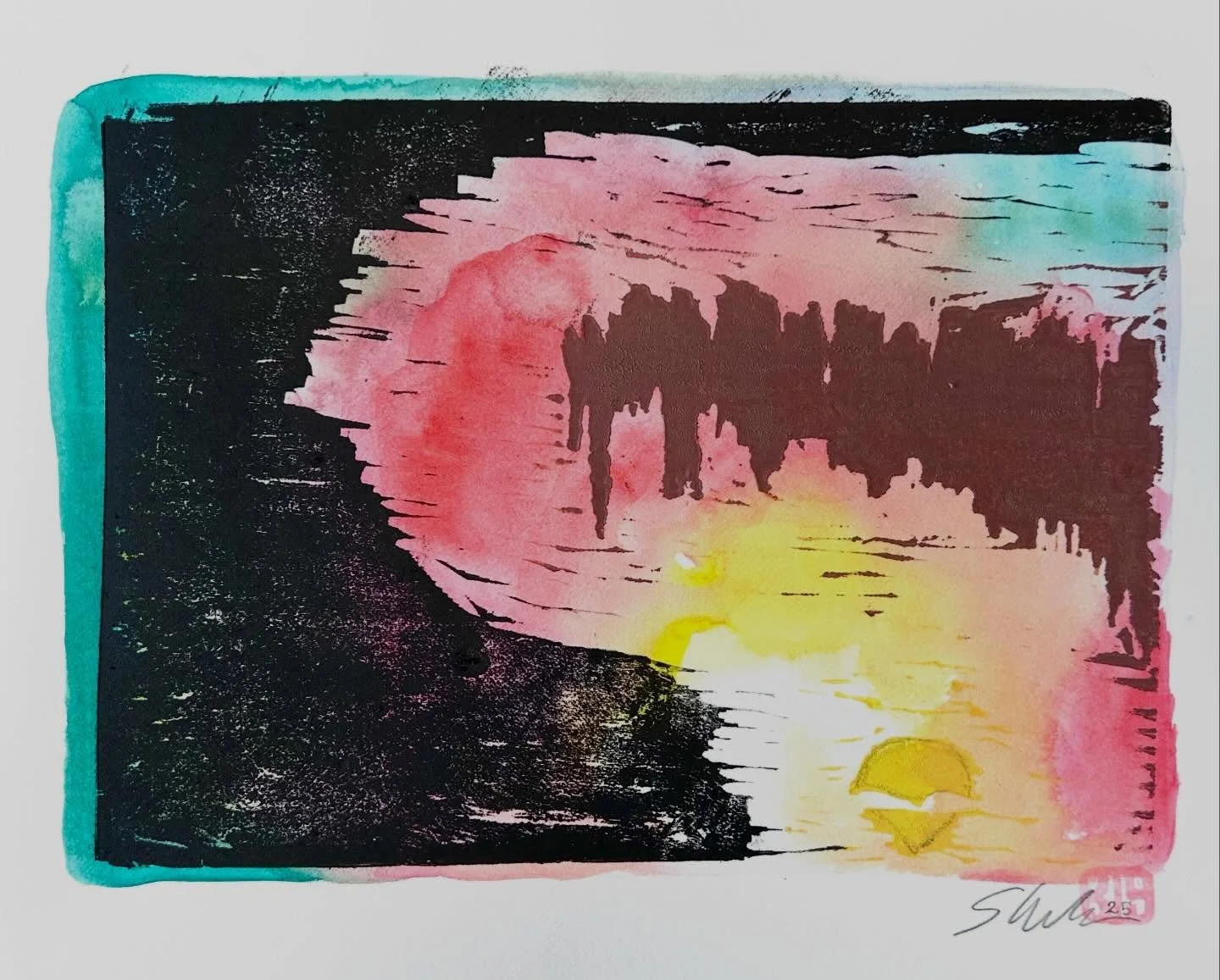 New print 12/24/25: Bay Solstice. 2025, Oil based monoprint (woodcut) over acrylic wash on Fabriano paper. (6.5 x 9 in.) signed, dated, and stamped lower right.
-
-
-
-
-
#newprints #monoprint #uniqueprint #contemporaryprintmaking #rosssheehanstudio