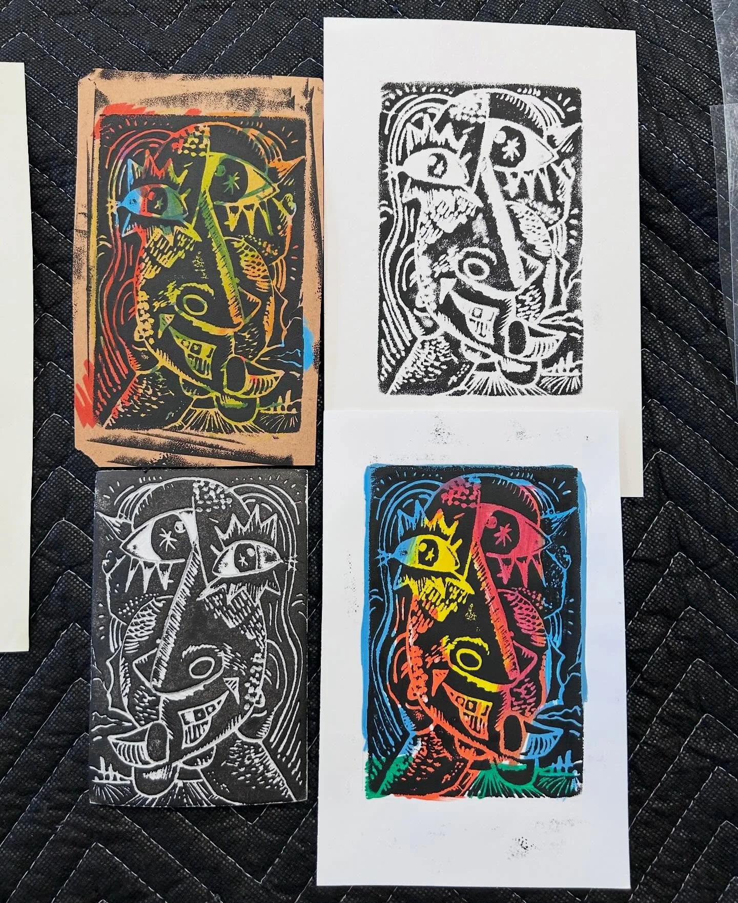 Examples for today&rsquo;s printmaking workshop held at Rio Del Mar Elementary @riodelmar.pvusd as part of STEAM week 2026. Amazing work today third graders!!!
-
-
-
-
#contemporaryprintmaking #prints #reliefprintmaking #foamprinting #printmaking