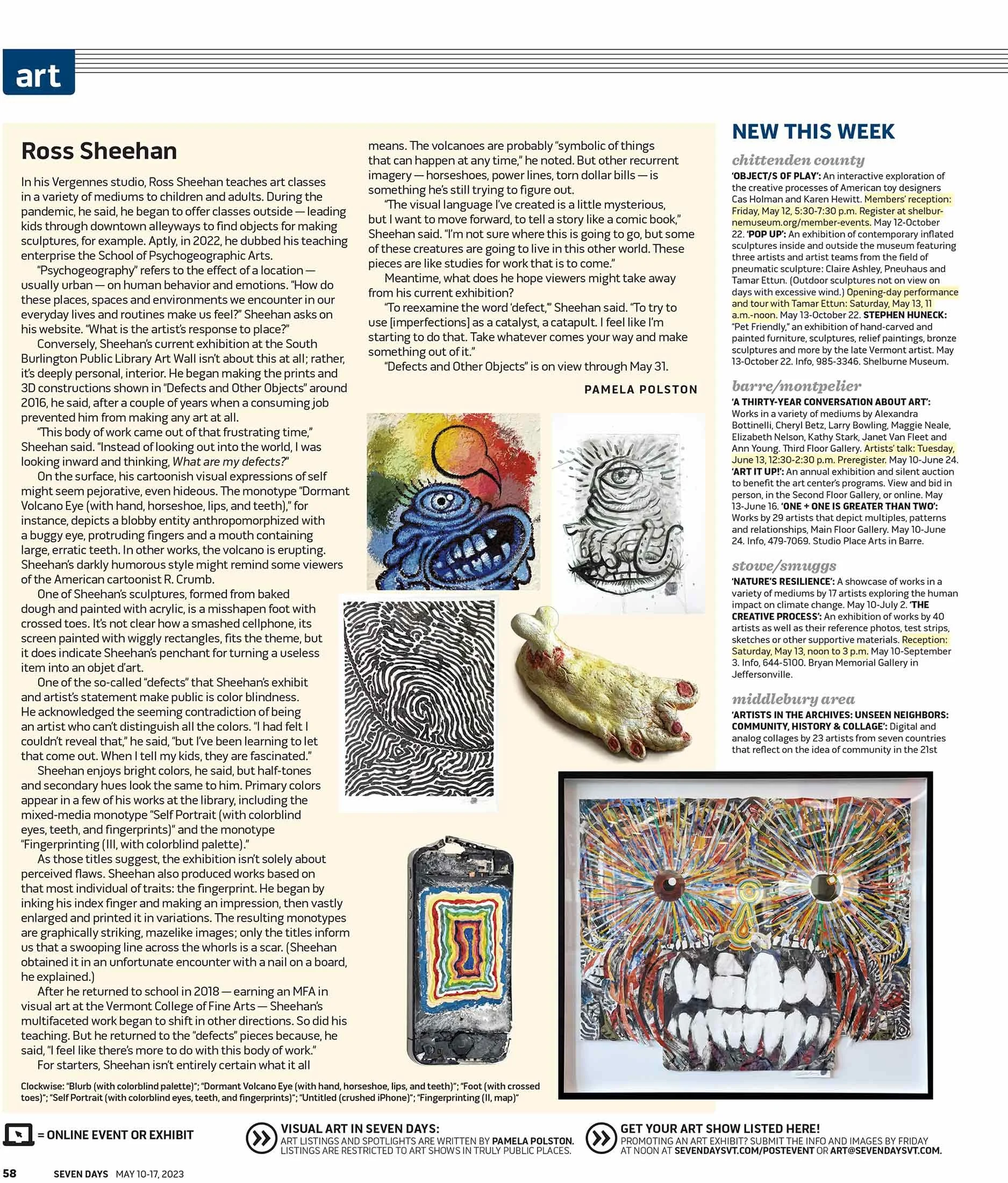 Seven Days, “Review of Defects & Other Objects,” May 10-17, 2023