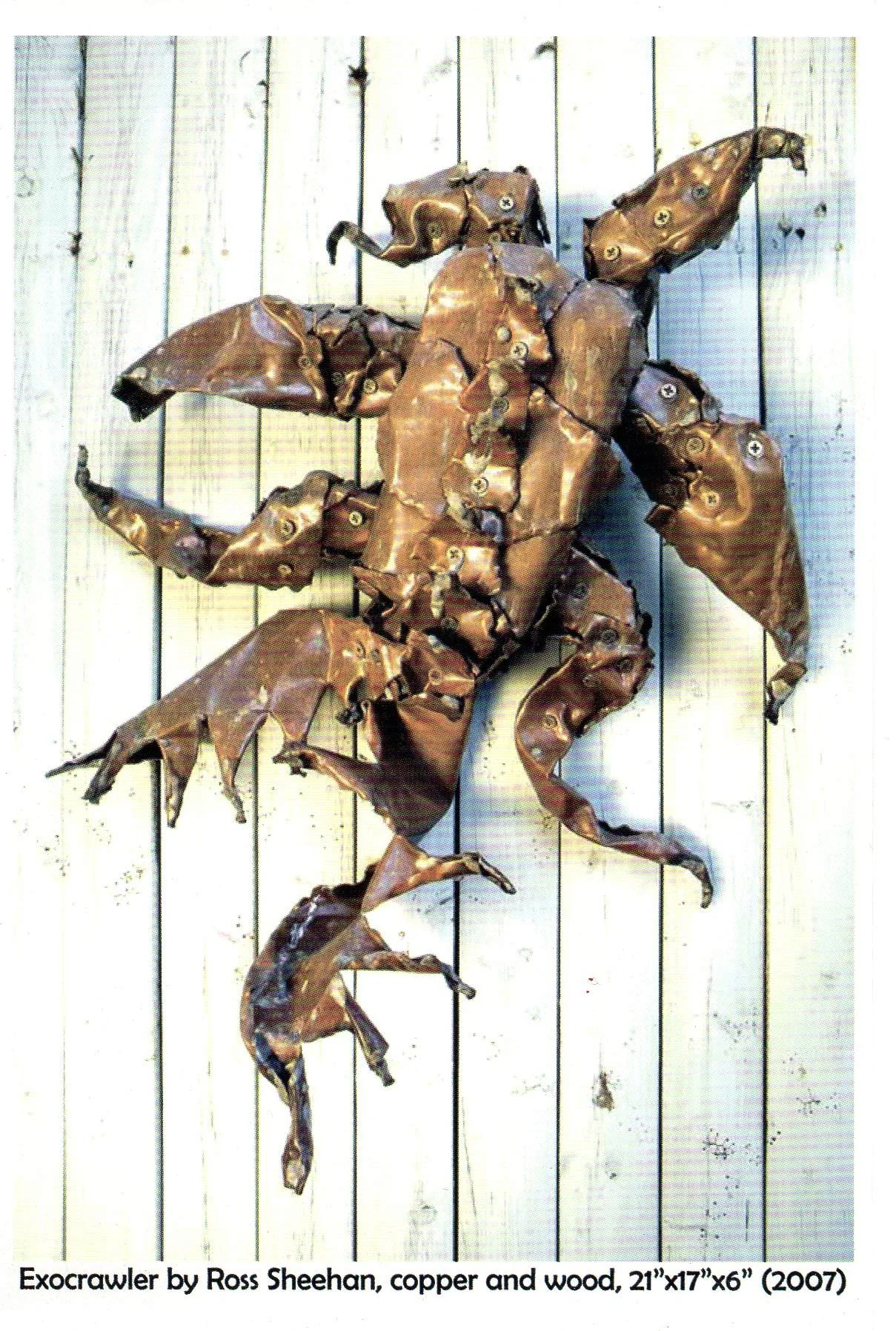 Postcard for “Organic Mechanics” exhibit at South 4th in Brooklyn, NY, 2007-2008