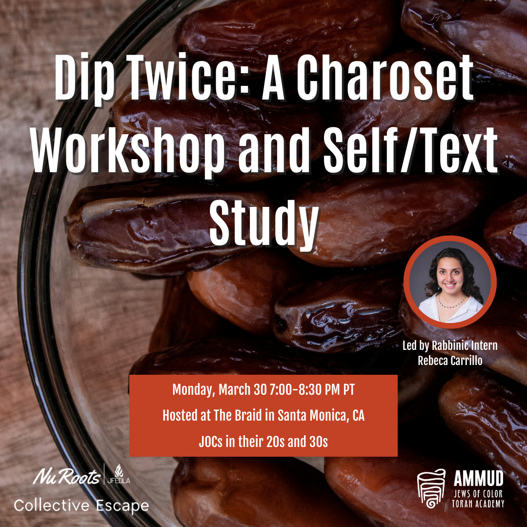 Dip Twice: A Charoset Workshop and Self/Text Study