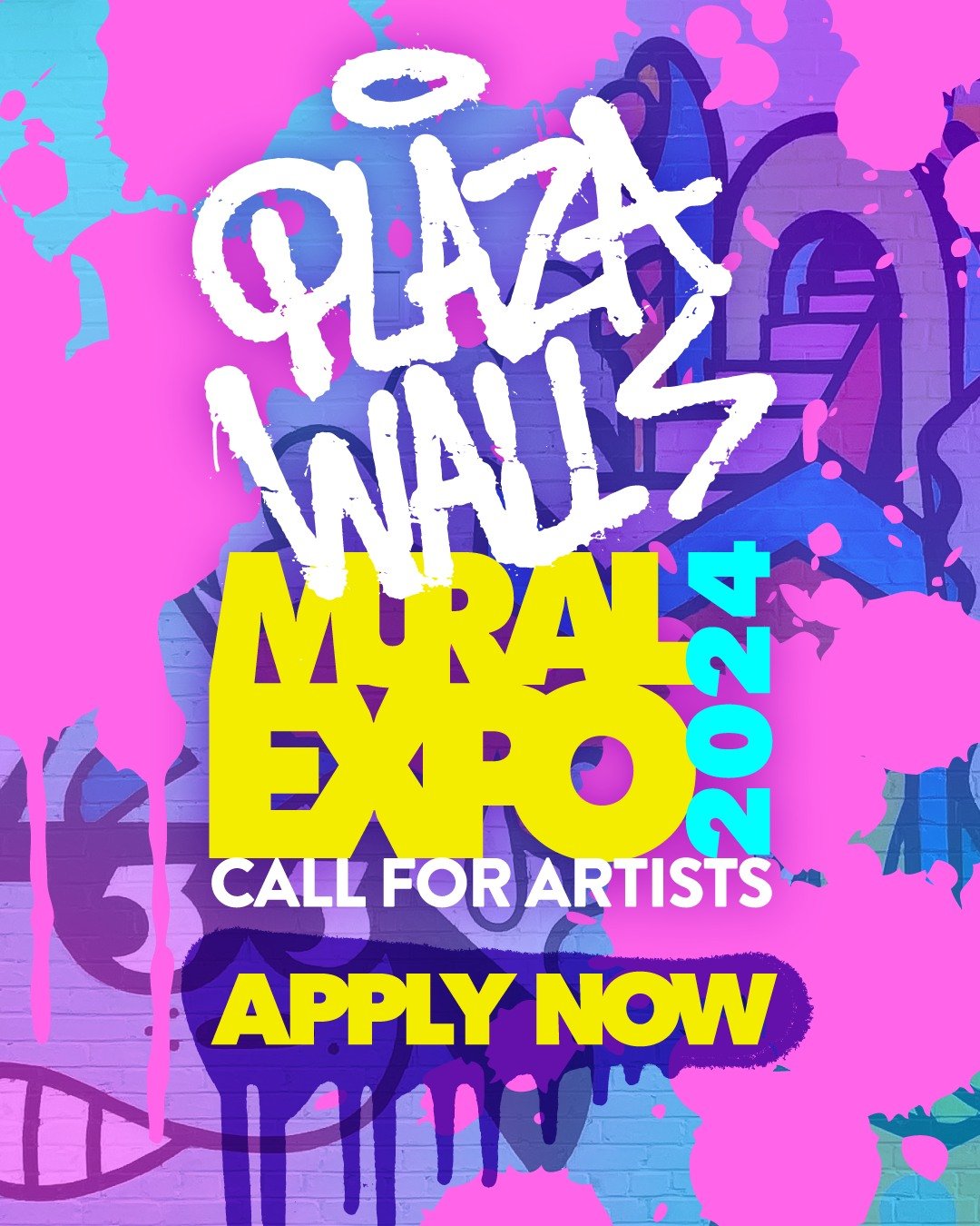 😎 HAPPY MURAL MONDAY!!! 😎
Artists, ready to make your mark at Plaza Walls? 🎨💪 Applications are NOW OPEN - LINK IN BIO 💥 APPLY SOON the application WILL CLOSE APRIL 30th at midnight!!!

Join us as we celebrate 9 years of public art:
🔸 Sep 28th -