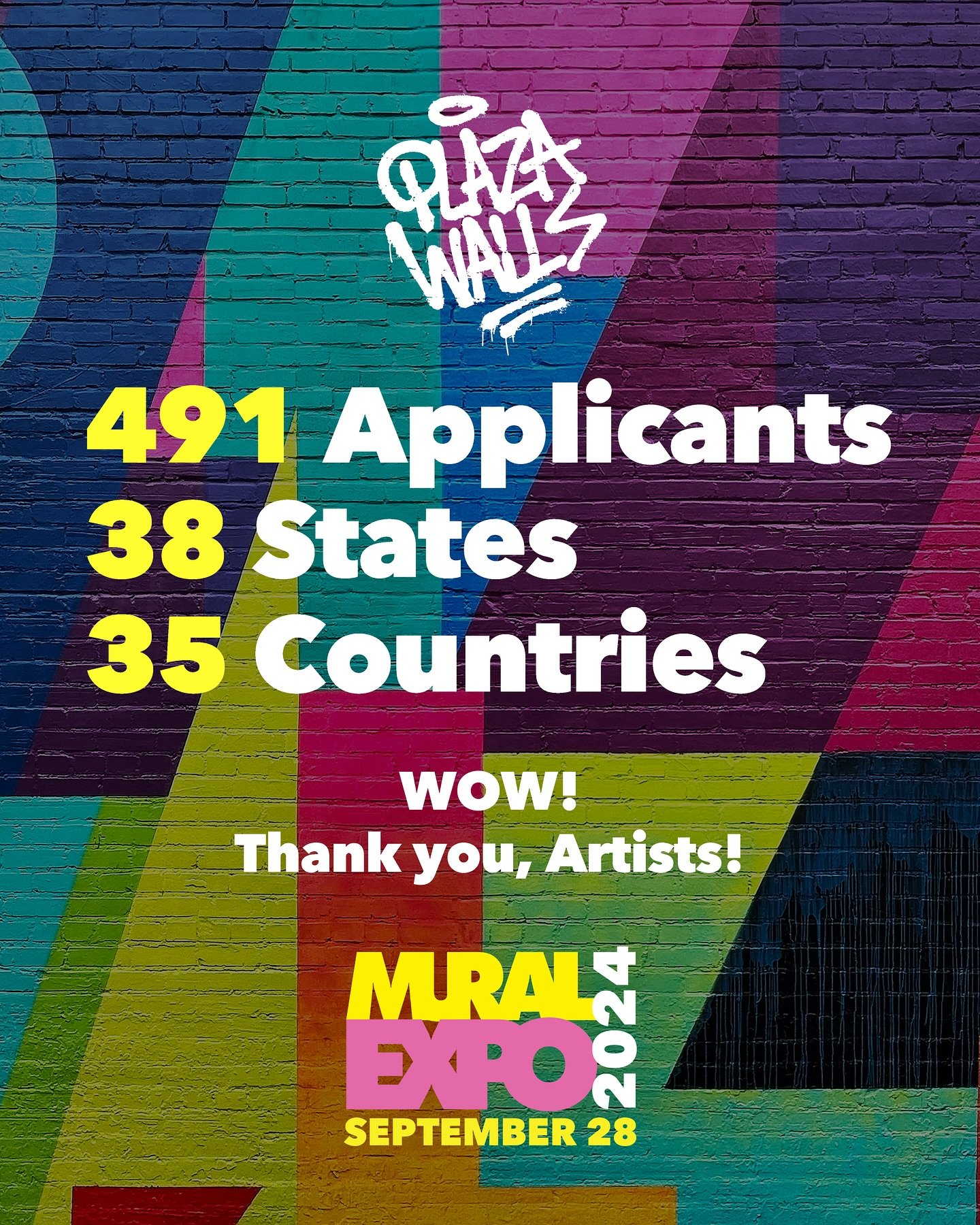 😲HOLY SMOKES!!🤯 We can&rsquo;t thank you enough for applying! It means SO much to us to be SO desired. Invites will be sent around the last week of this month! 🎉 Thank you to all of the amazing artists who applied!! It will not be an easy decision