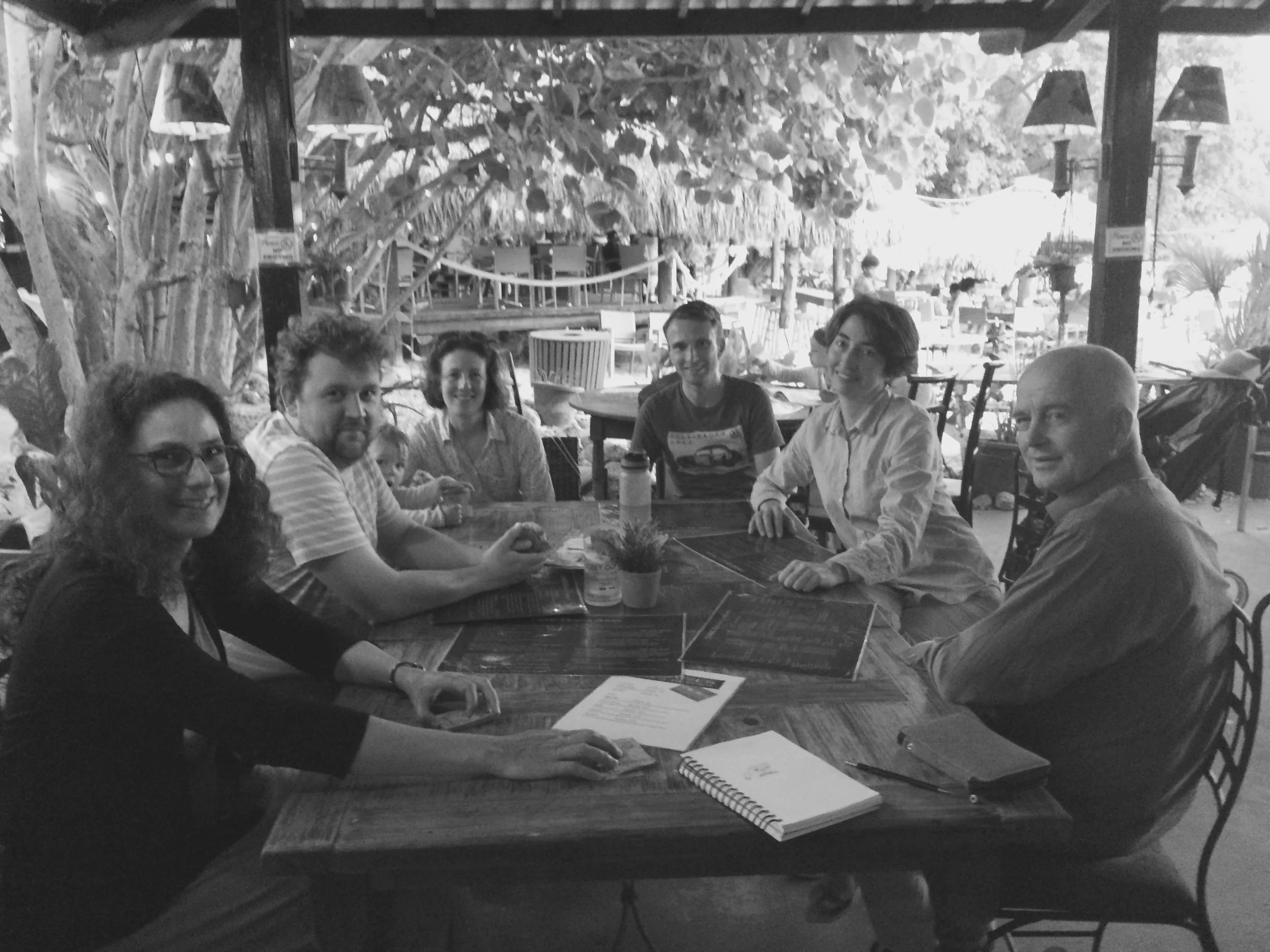 Nicole King, Tom Richards, Alex and co in Curacao