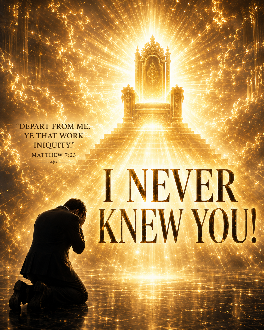 I Never knew you!