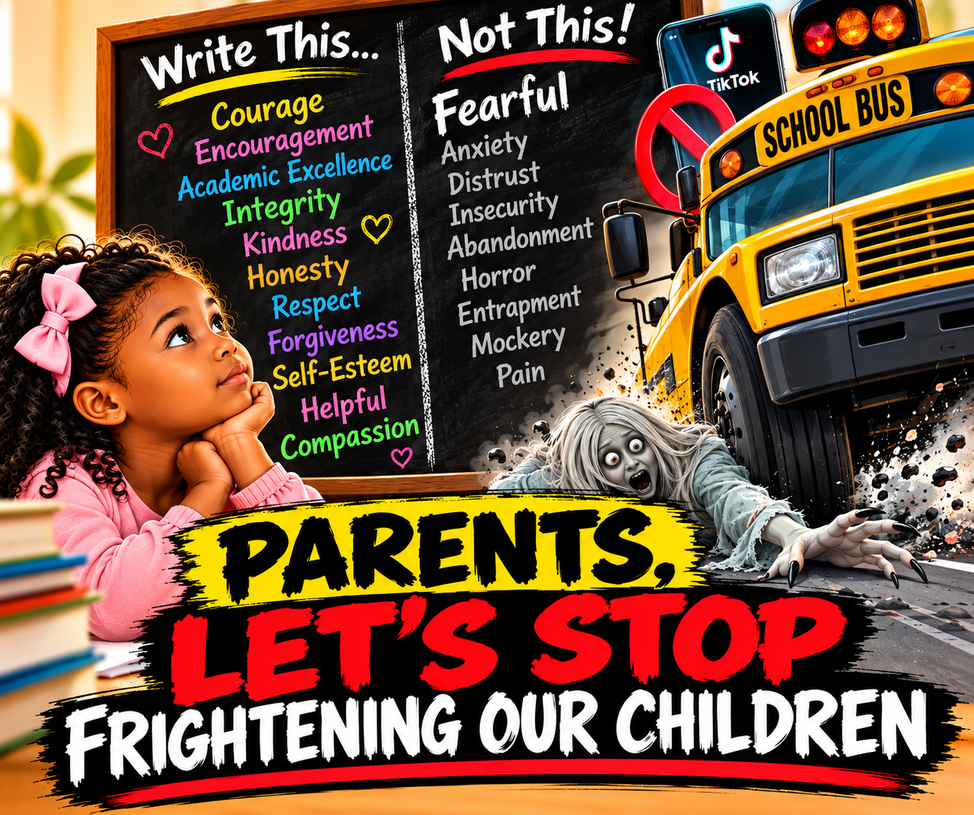 Parents, let’s stop frightening our children