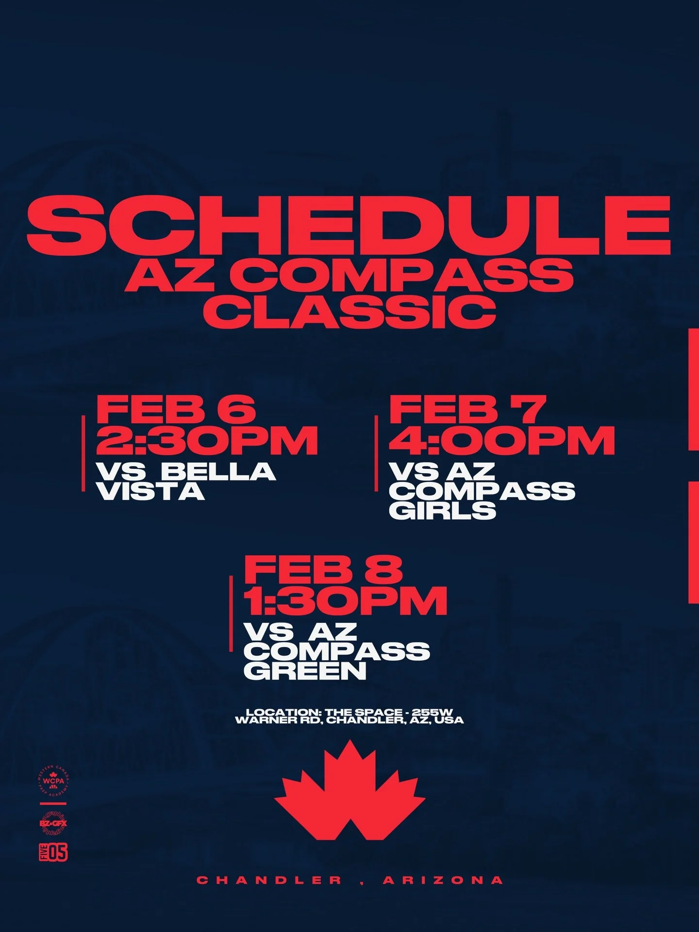 Heading to the @azcompassgirlsbb Classic in Phoenix, can't wait to go head-to-head with top teams and thrilled to be part of this inaugural girls' event.