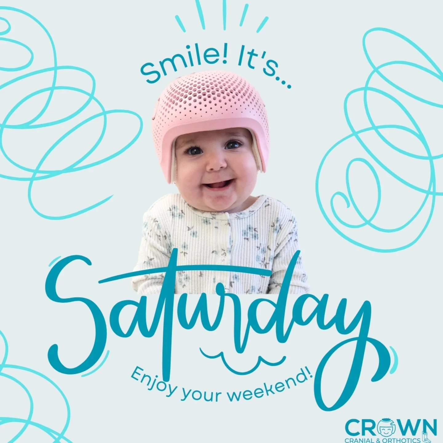 Happy Weekend from Crown Cranial and Orthotics!

#plagiocephaly #brachycephaly #cranialhelmet #flathead #babyhelmet #pediatricorthotics #nwimoms  #pediatricorthotist #helmettreatment #cranialremoldingorthosis #flatheadsyndrome #afo #smo