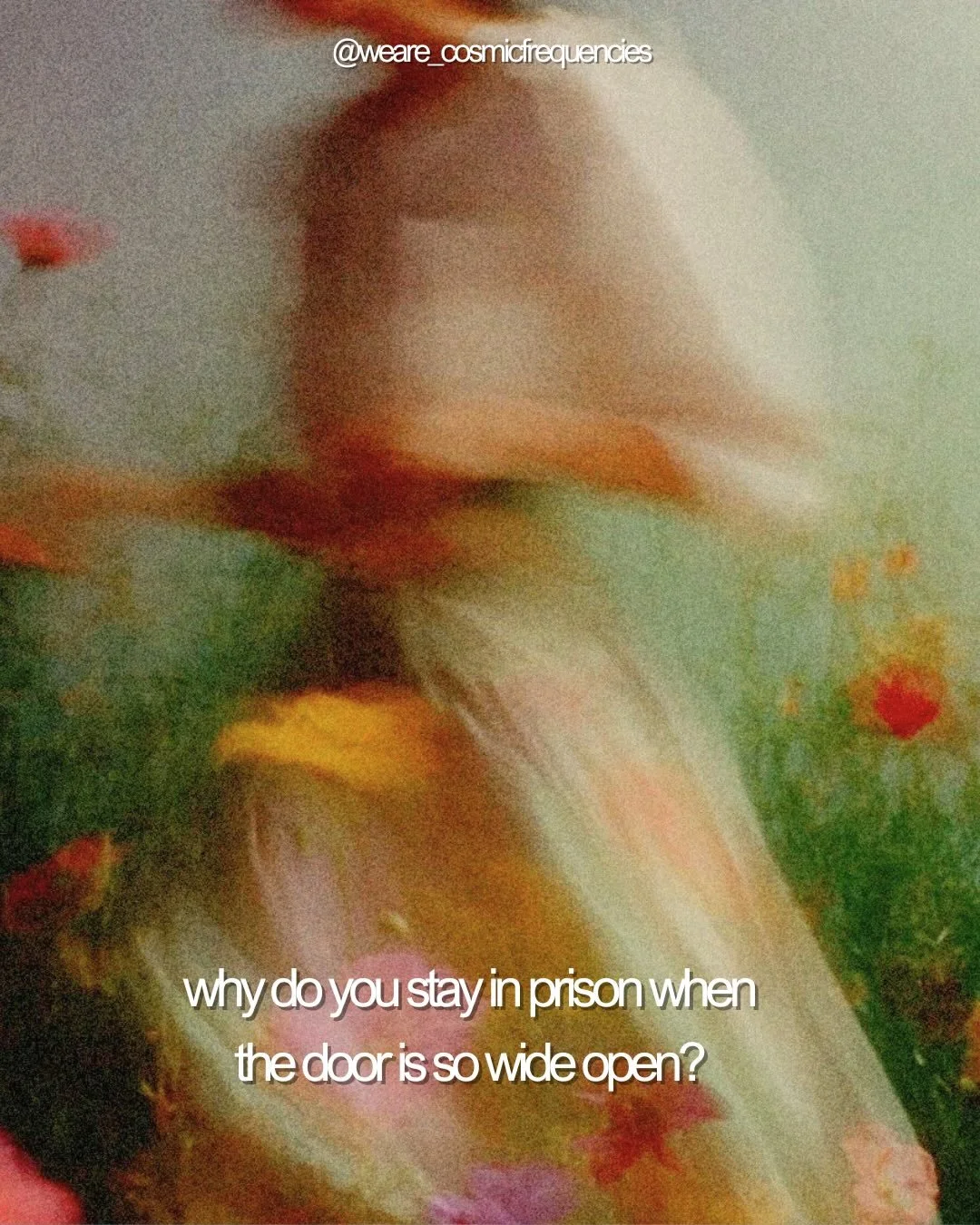Be empty of worrying
Think of who created thought

Why do you stay in prison
When the door is wide open?

Move outside the tangle of fear thinking.
Live in silence.

Flow down and down in always
Widening rings of being.

by Rumi

🌀

contemplations o