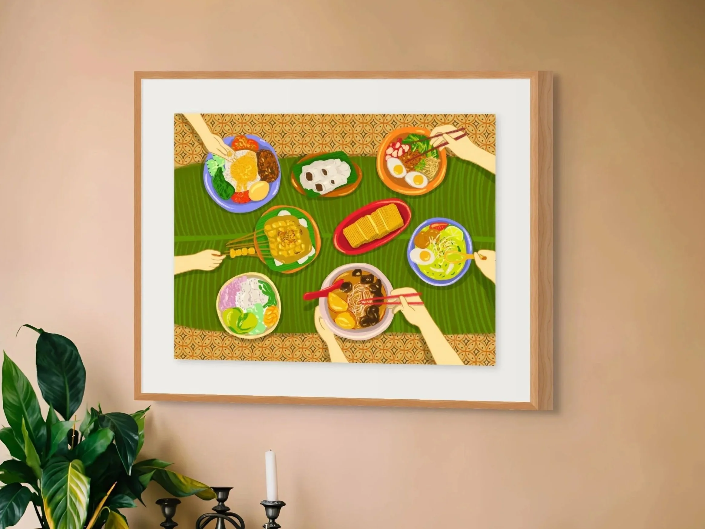 illustration of foods my family miss from Medan Indonesia