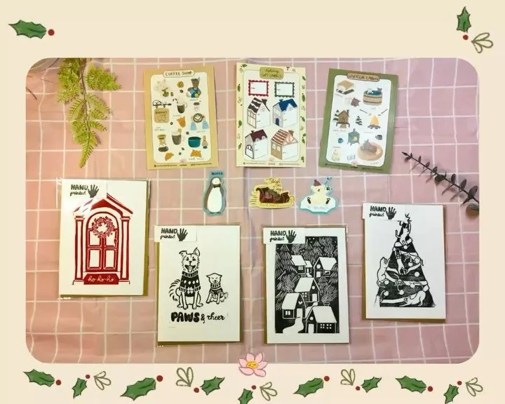 ✨ My winter shop update is now live! ✨ This one&rsquo;s full of cozy and playful holiday vibes with 3 new sticker sheets featuring my dogs in a winter cabin and in a coffee shop 🐾❄️ and a gift label sticker sheet!

You&rsquo;ll also find the return 