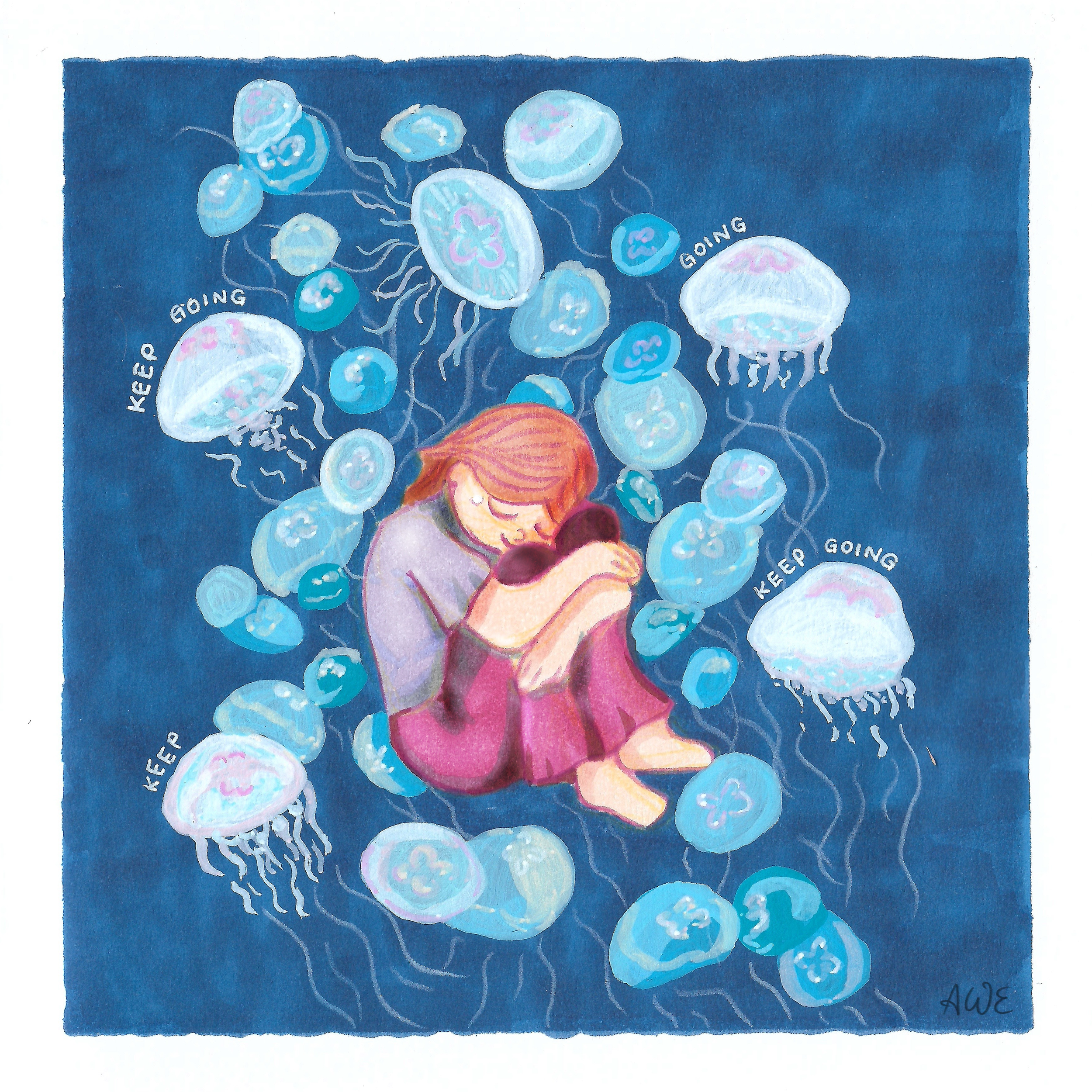 Personal Work: Keep Going | Alcohol and Acrylic Markers