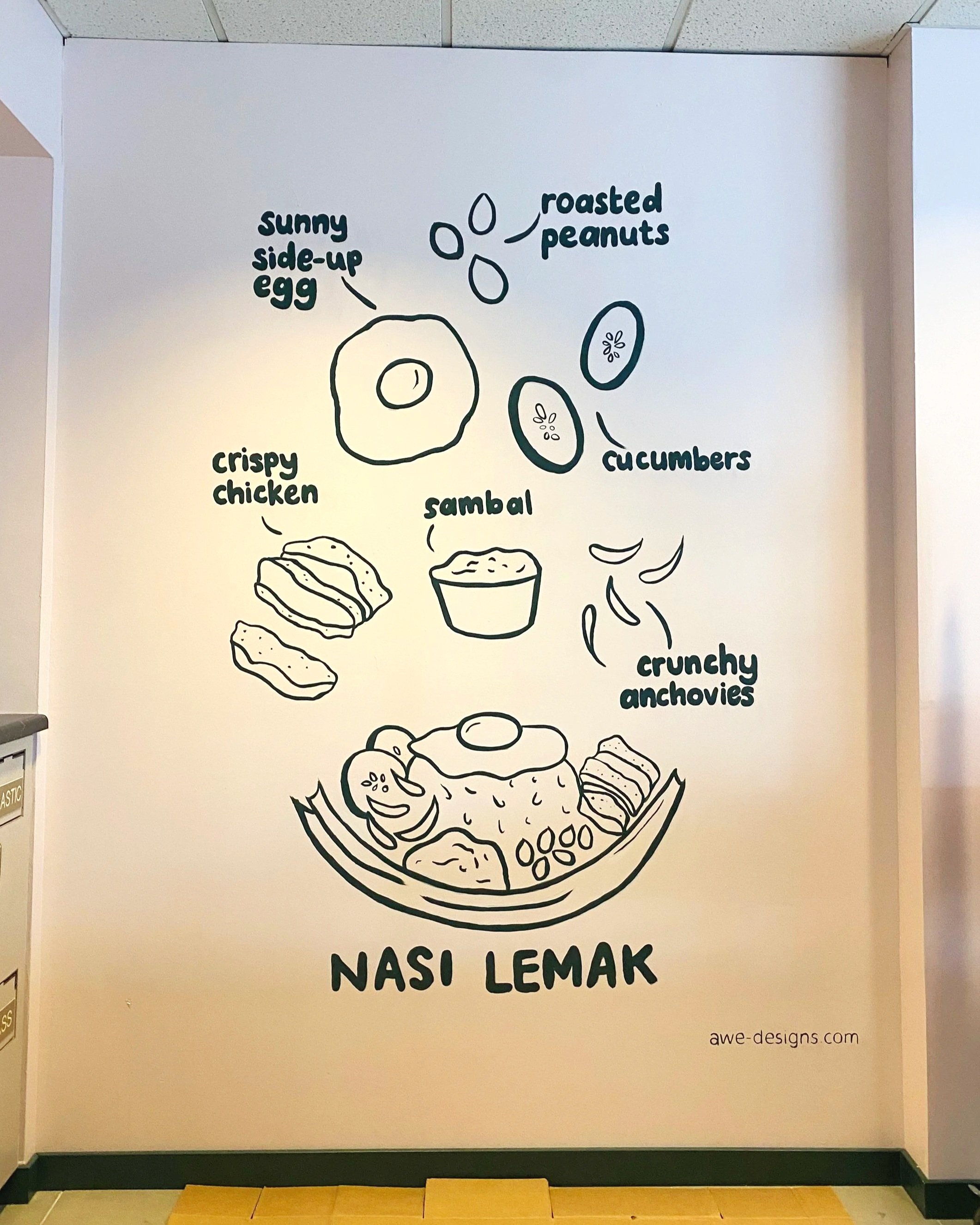 Mural at Ococo Foods