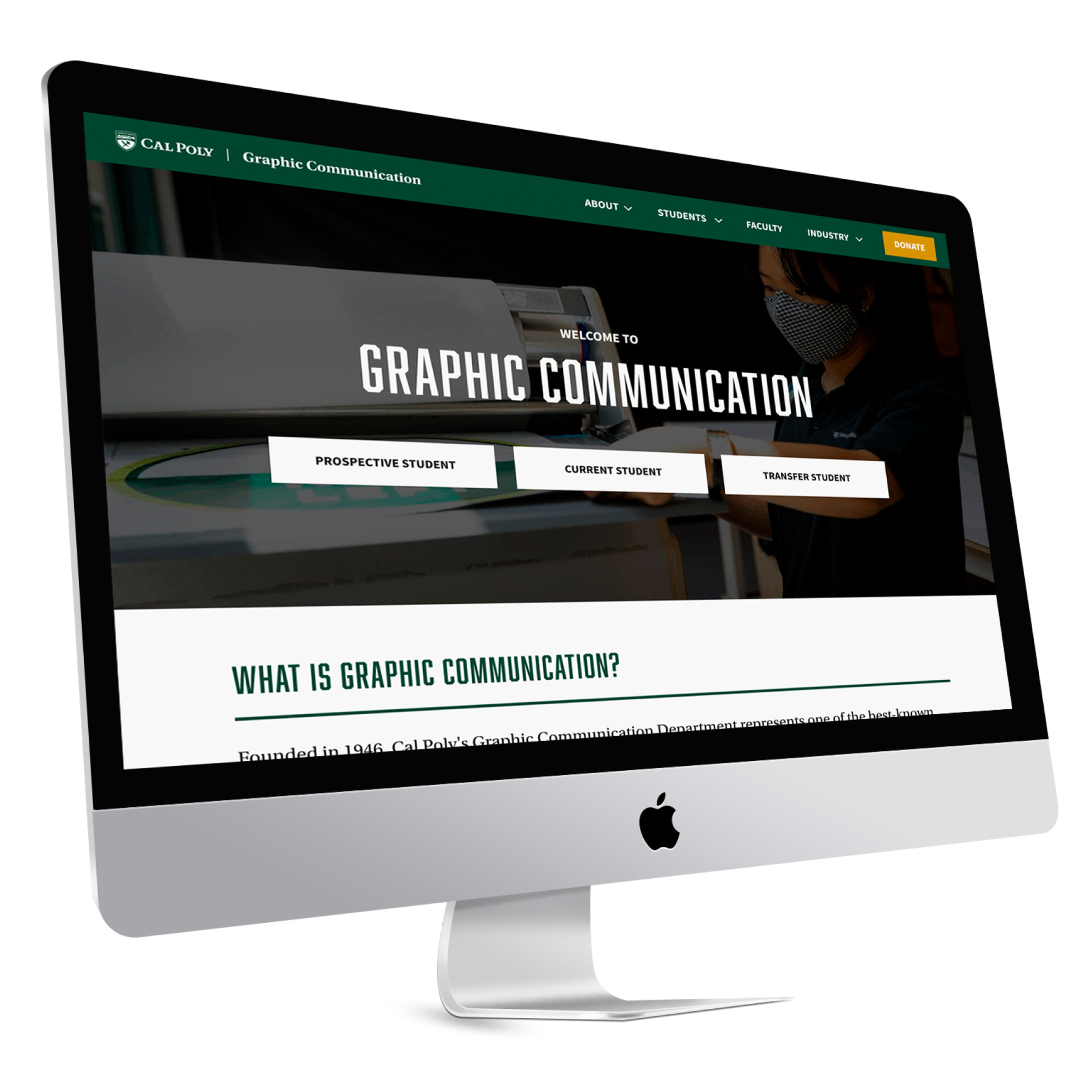 Graphic Communication Department Website