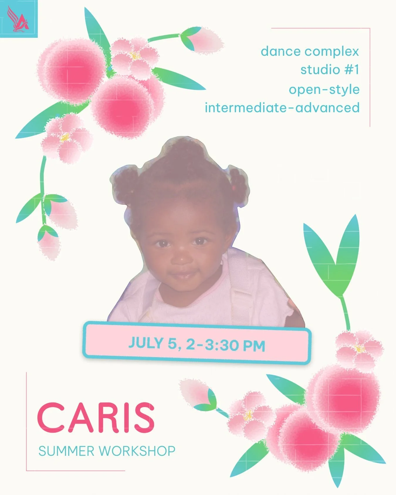 HAPPY 4th of July AADT! 🎆

Thanks to everyone who came to our third summer workshop! WOOHOO! 💨 It&rsquo;s time for our fourth dance workshop with our lovely Caris Eaton &lsquo;27! 💖

This workshop will take place THIS Sunday, July 5th, from 2:00 &