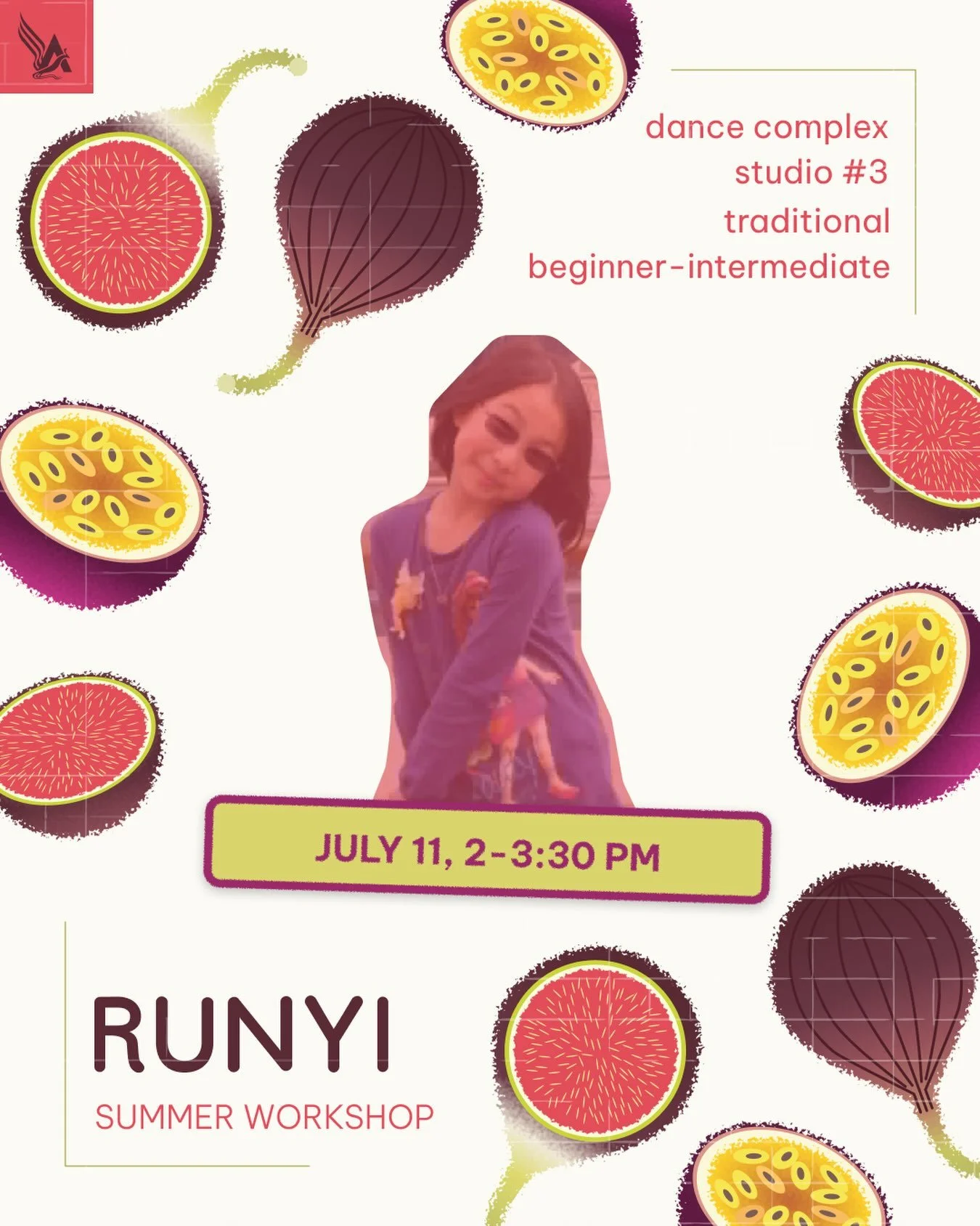 Hello AADT! Thanks to everyone who came to our fourth workshop! YAY! 😁 It&rsquo;s time for our fifth summer dance workshop with our whimsical Runyi Liu &lsquo;28! 🤩

This workshop will take place THIS Saturday, July 11th, from 2:00 &ndash; 3:30 PM 