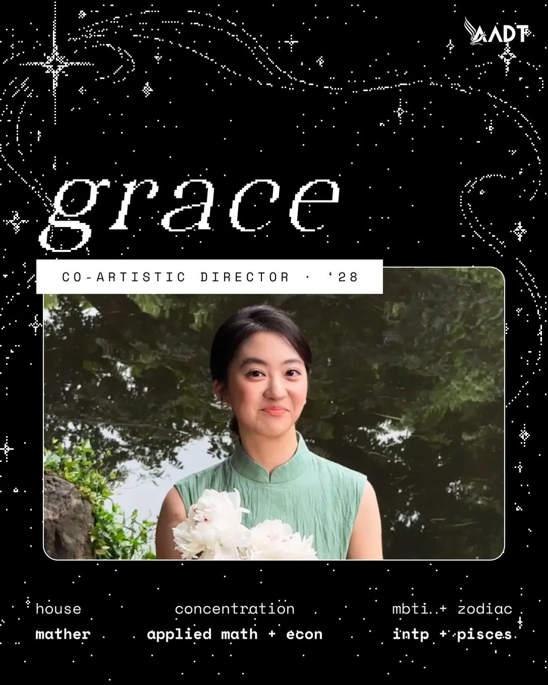 It&rsquo;s time again to say hi to Grace &lsquo;28 (@graceqiao0228 ), one of this year&rsquo;s ADs! She might randomly appear in any boba shops 🥤🍵 or matcha shops in Boston, so you know where to find her lollll. 🤸🤸🤸 Outside of buying boba, you c