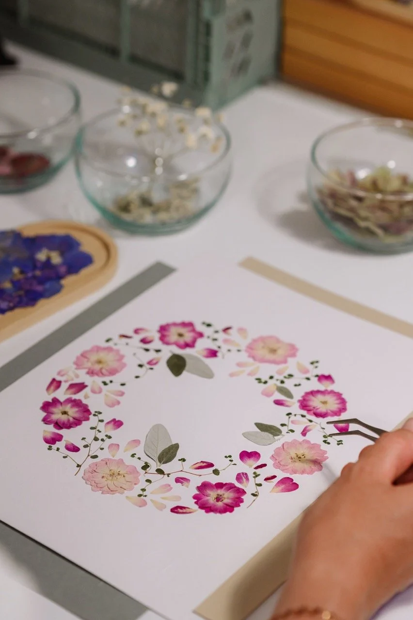 Pomponette- Pauline- Créatrice de tableaux en Fleurs séchées