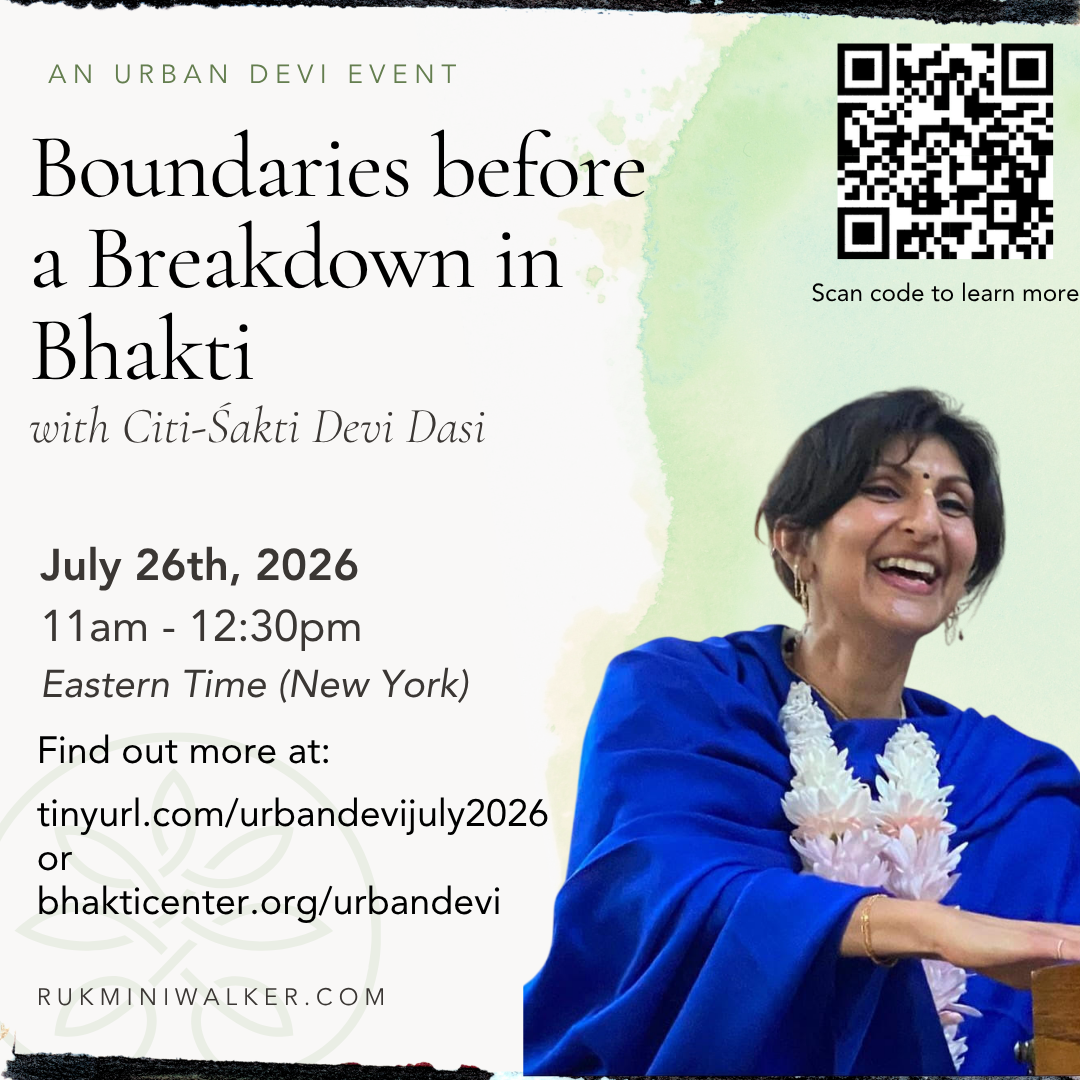 Boundaries before a Breakdown in Bhakti