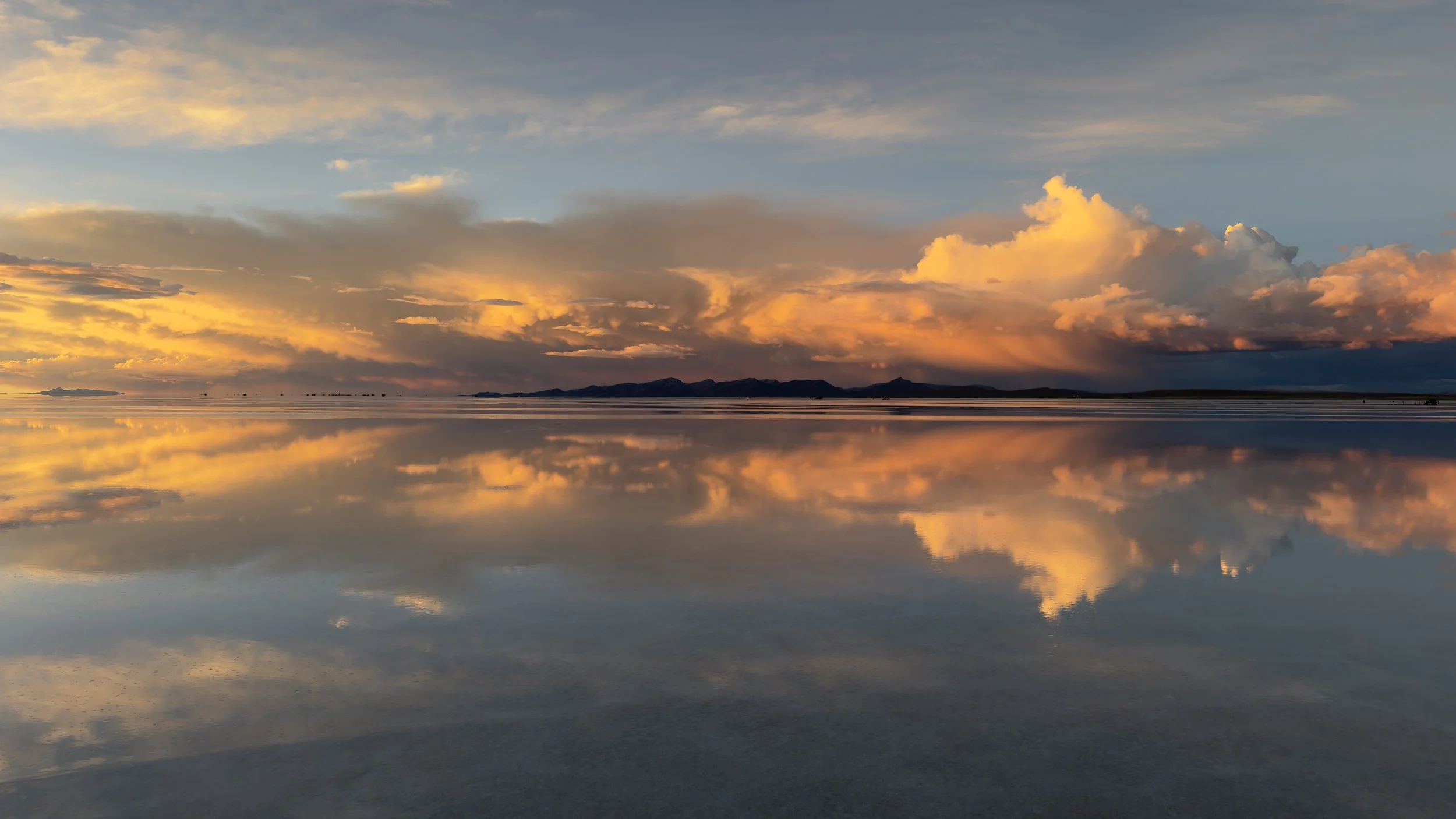 Reflecting clouds in Bolivia