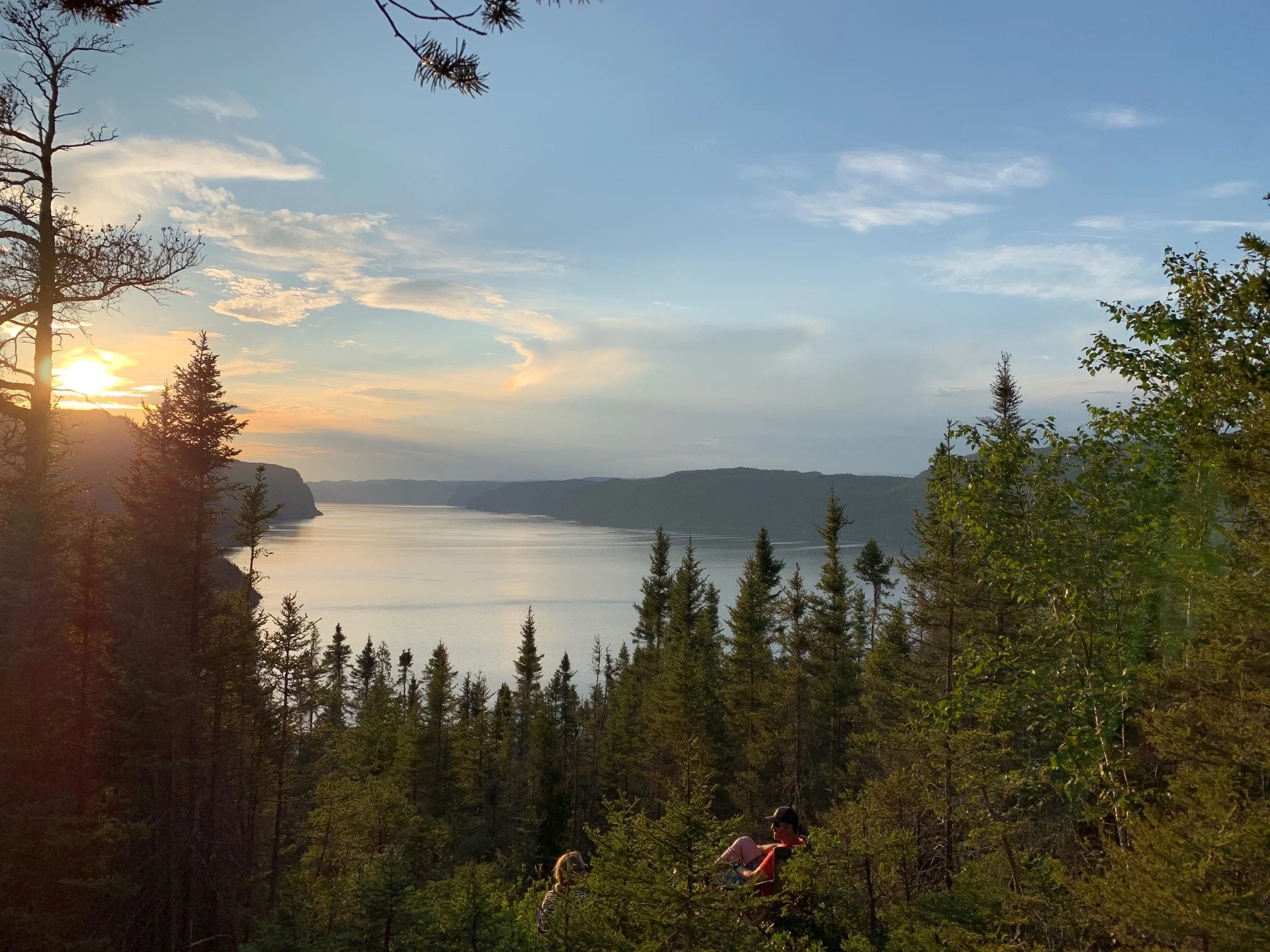 Sunset over the Saguenay Fjord