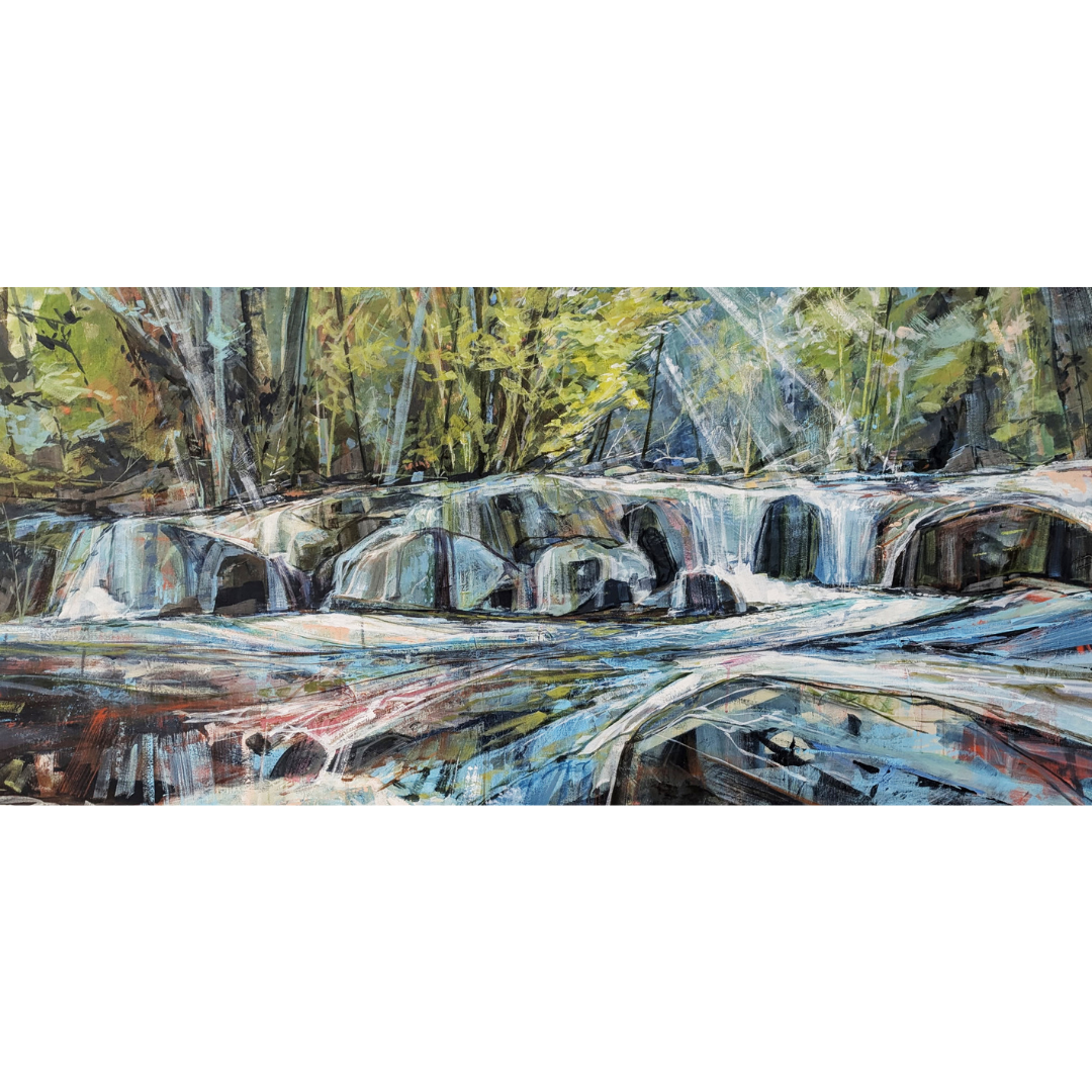 Light Bathing, 2025
Acrylic on canvas
36 x 72 inches
$11,500