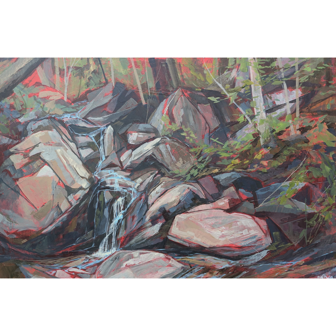  Boulder Stack 
 
24 x 36 inches
 
Acrylic on canvas
 
$3,800
 