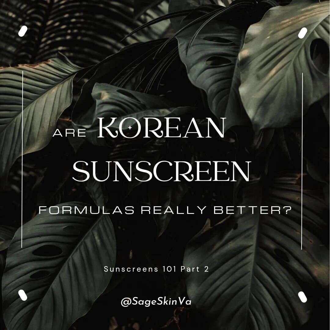Are korean sunscreens really that much better than western ones? 

Read more to find out 

#estheticiantips #skintips #koreanskincare #koreanfacialdmv #koreanfacialmclean #koreanfacialtreatment