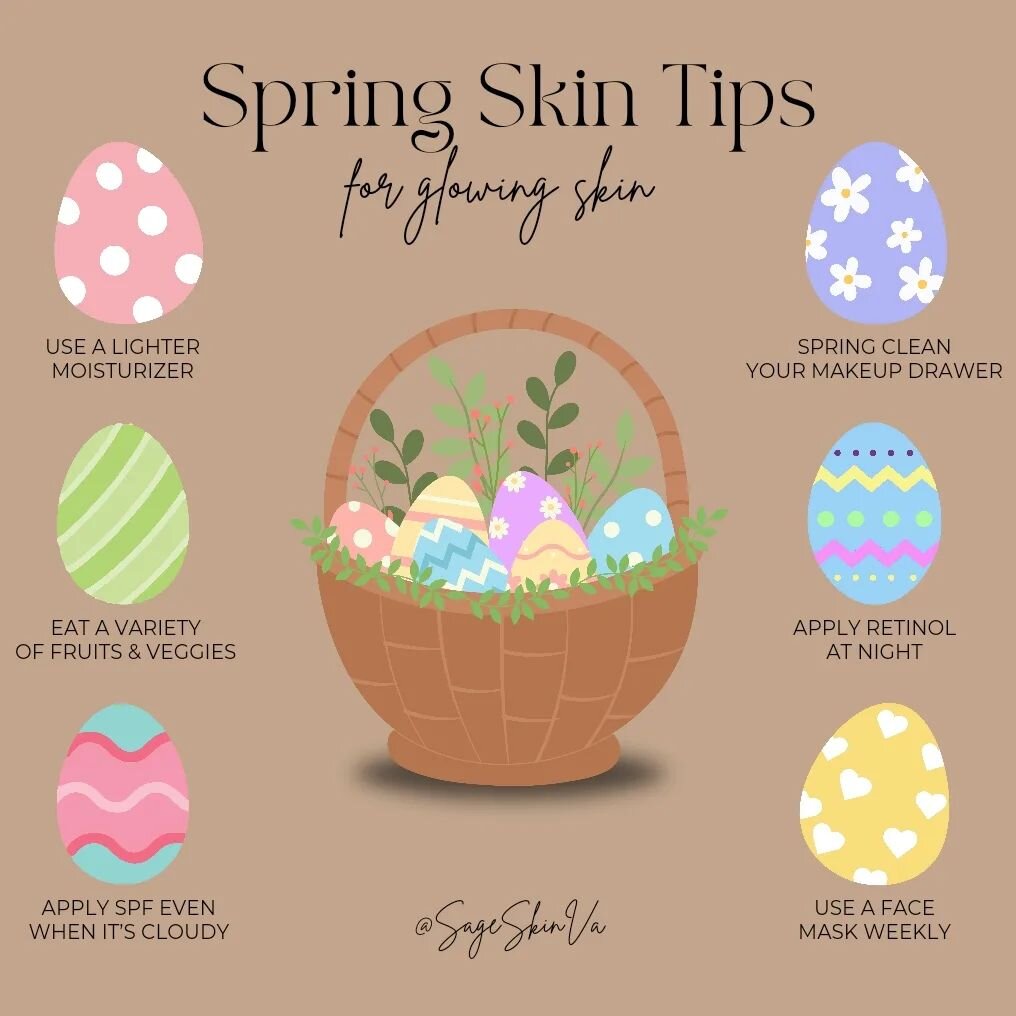 Just a fun Easter themed skin tips graphic just in time for Easter Sunday 🐣 

#estheticiantips #skintips