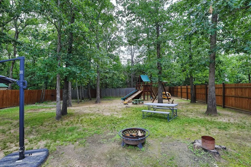 Onsite playground at Shady Oaks RV Park