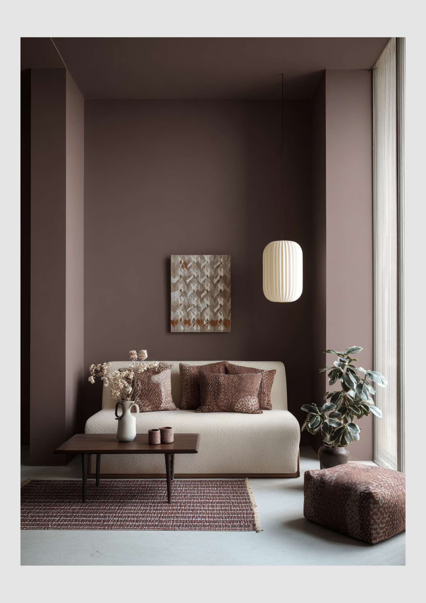 Interior Colour 2026: Mocha mousse > Cloud dancer