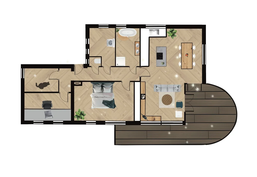 Plan Horizontal Floor plans - horizontal — Studio Property & Object