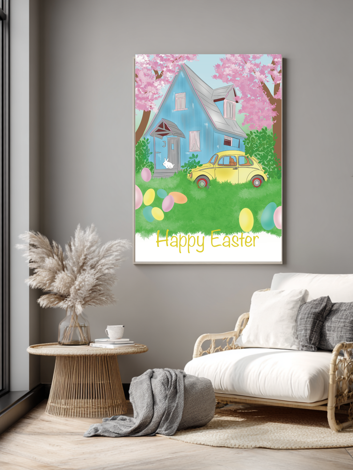FREE: Happy Easter interior poster